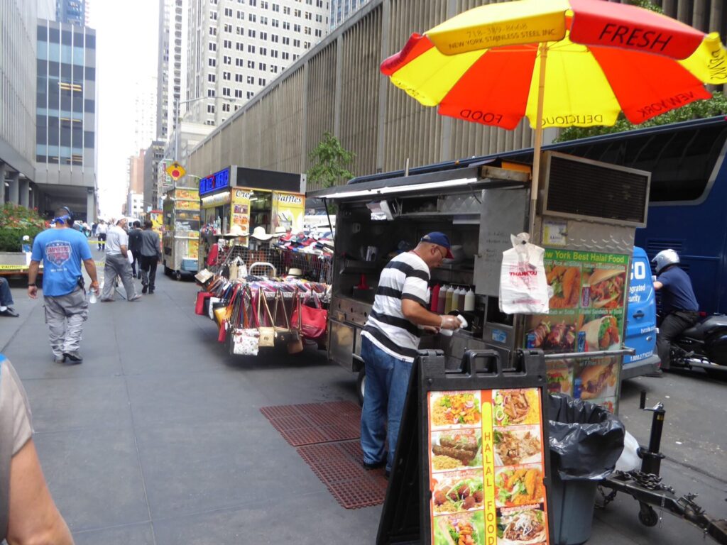 Street-Food Stände in New York City