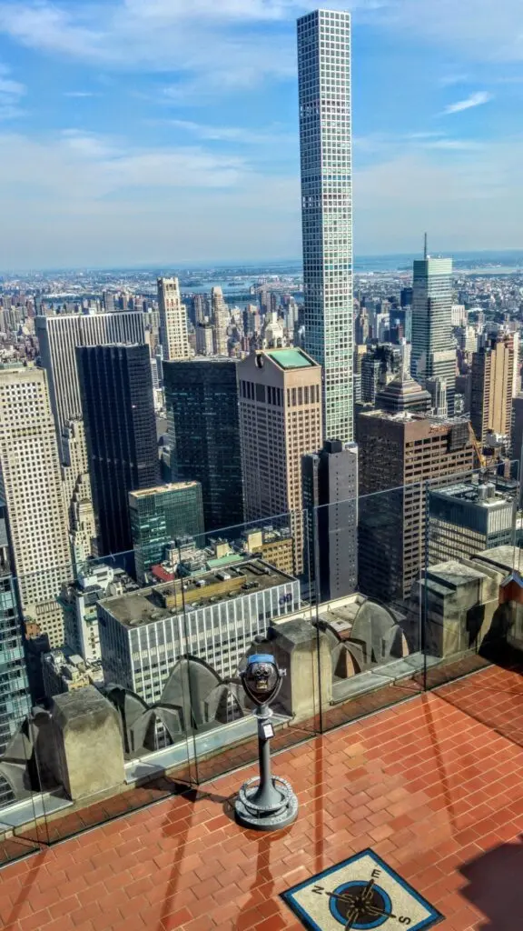 Ausblick vom Top of the Rock auf New York City 