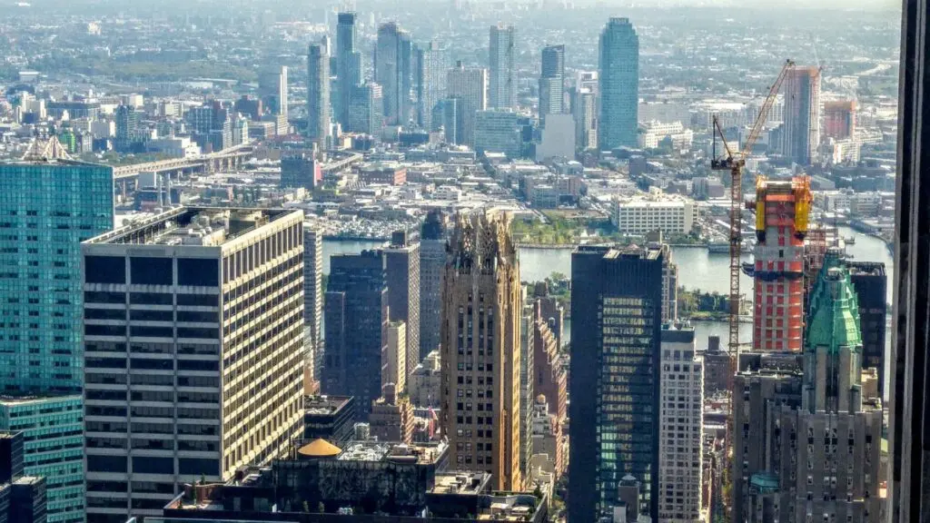 Ausblick vom Top of the Rock auf New York City 