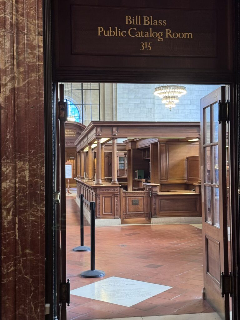 Room 315 in der  Public Library in New York