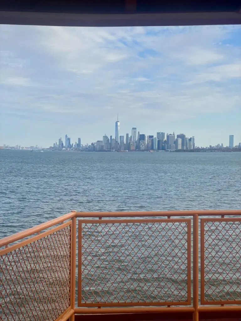 Ausblick Staten Island Ferry in New York 
