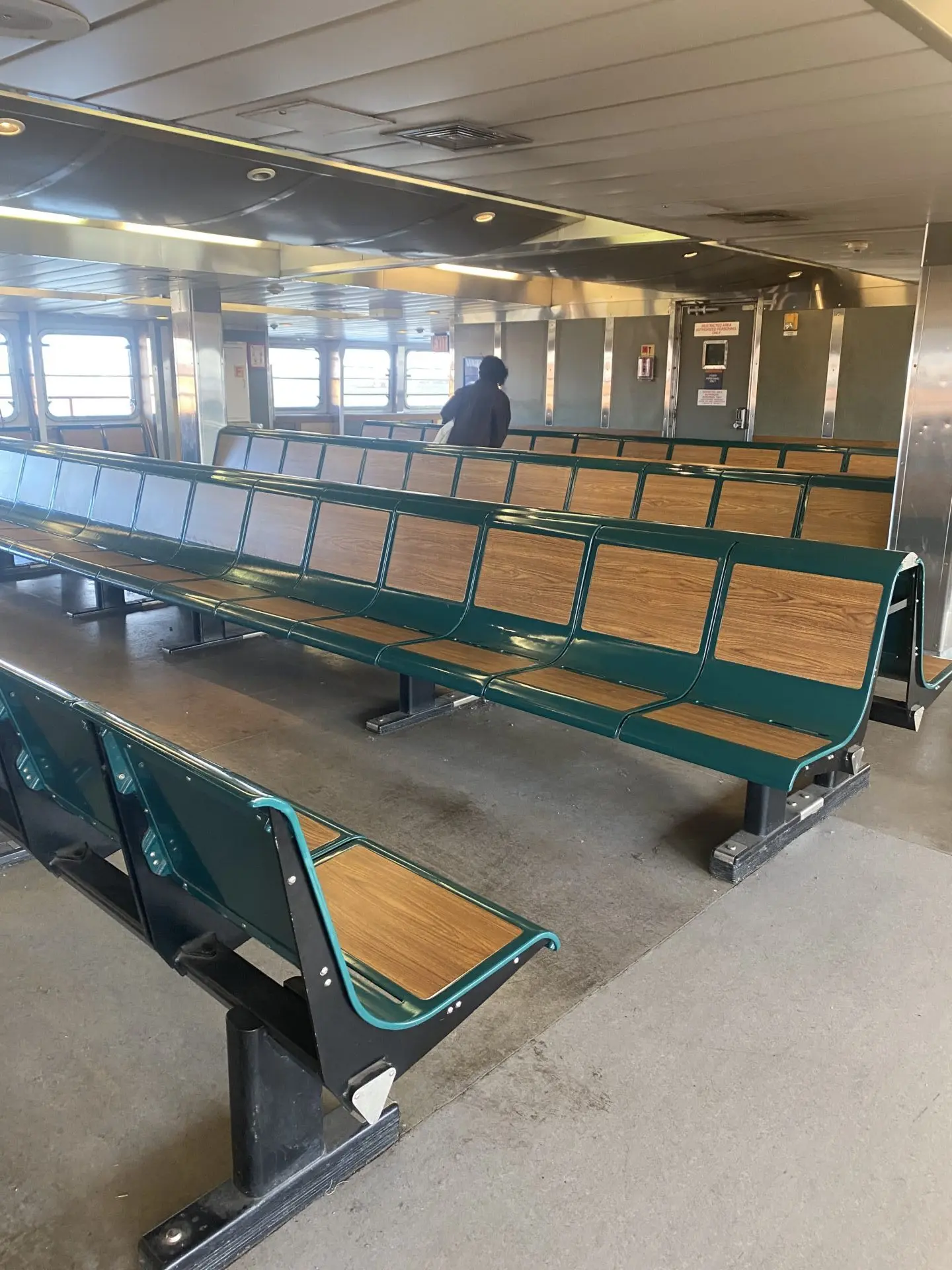 Staten Island Ferry in New York von innen