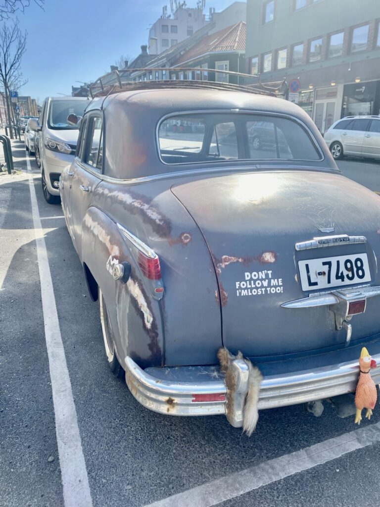 Lustige Auto in Trondheim