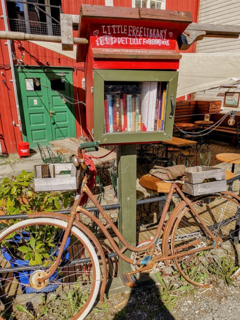MIni Bücherei in Bakklandet in Trondheim
