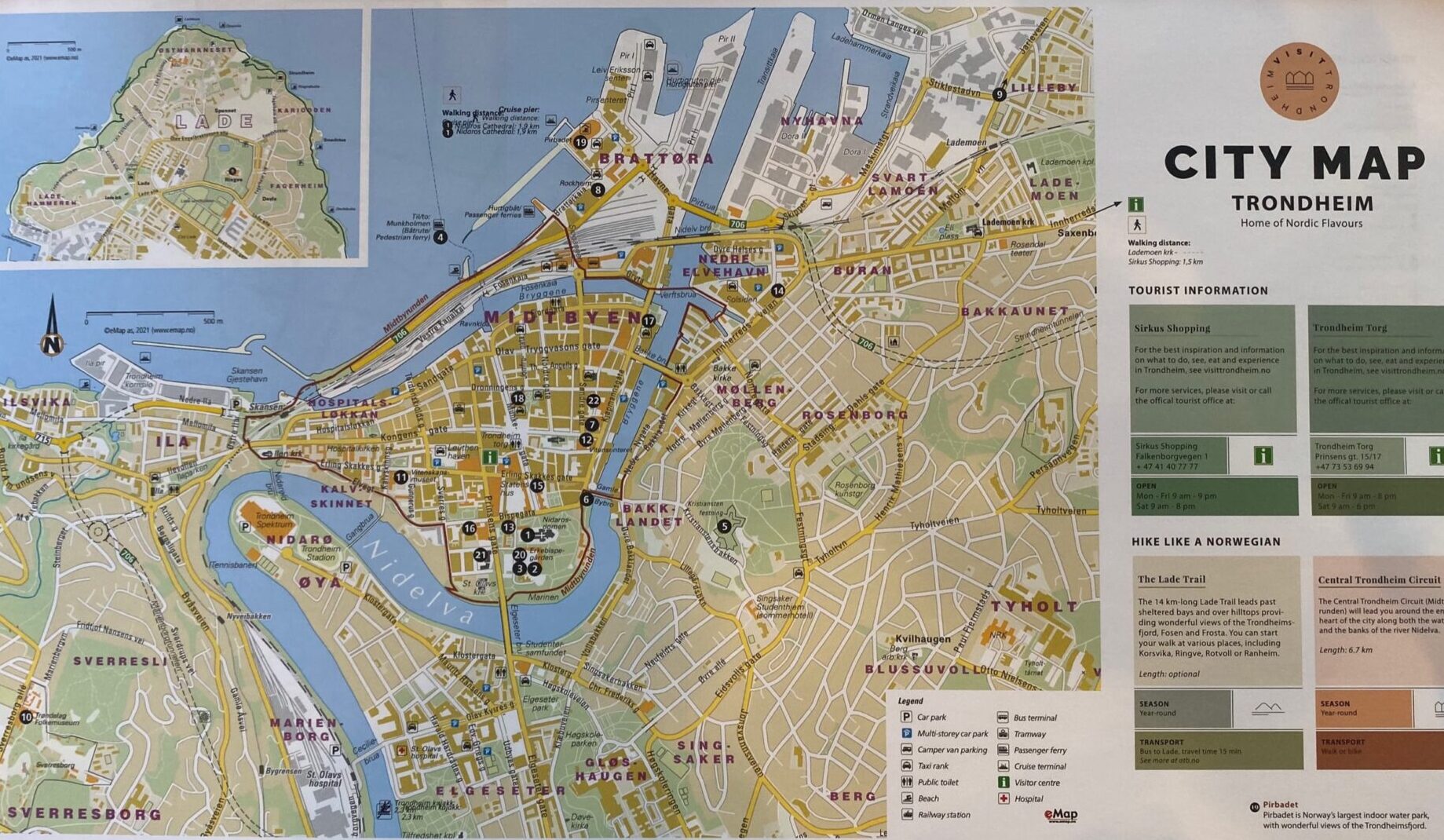 Stadtplan Trondheim