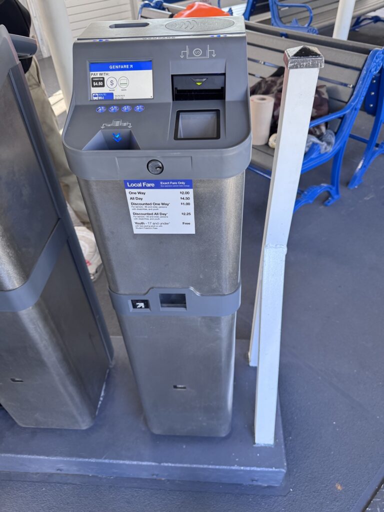 Ticketautomat Elizabeth River Ferry in Norfolk