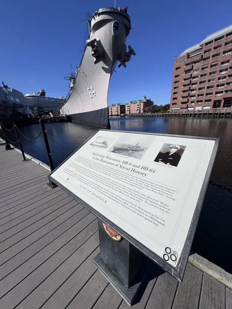 Norfolk Schlachtschiff USS Wisconsin