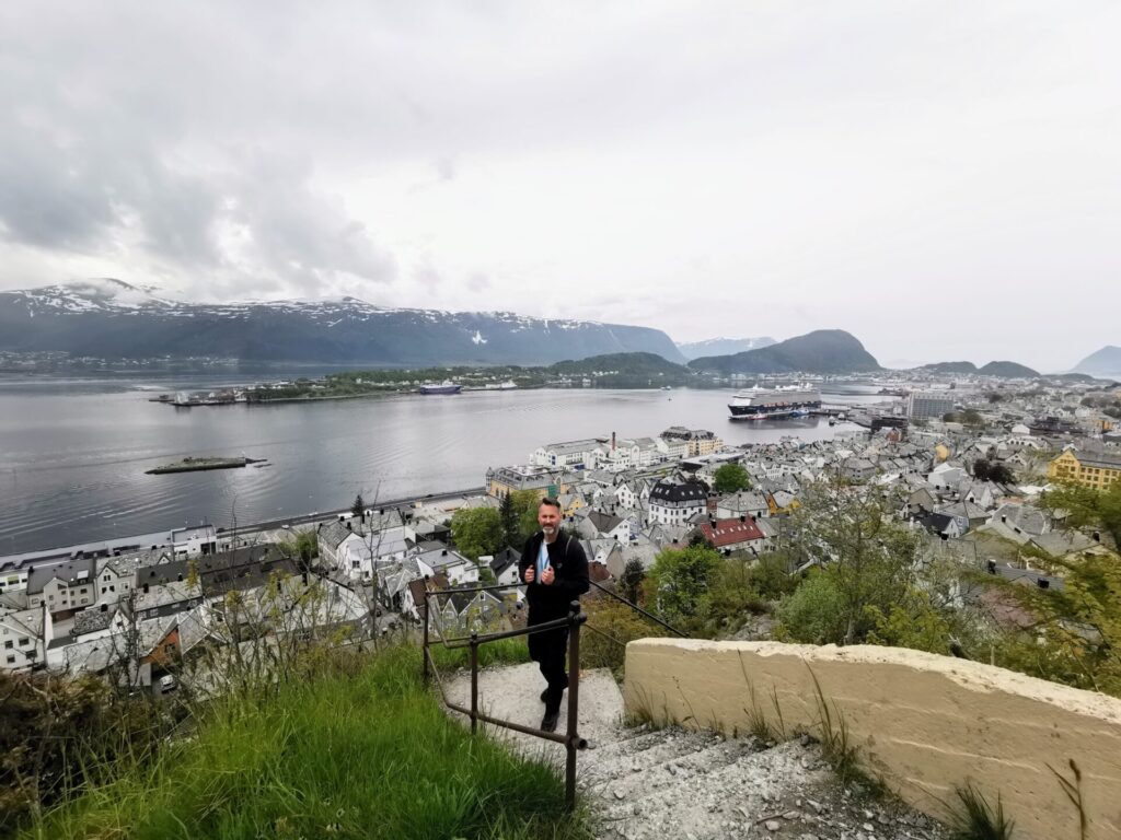 Ausblick auf Alesund vom Aksla 