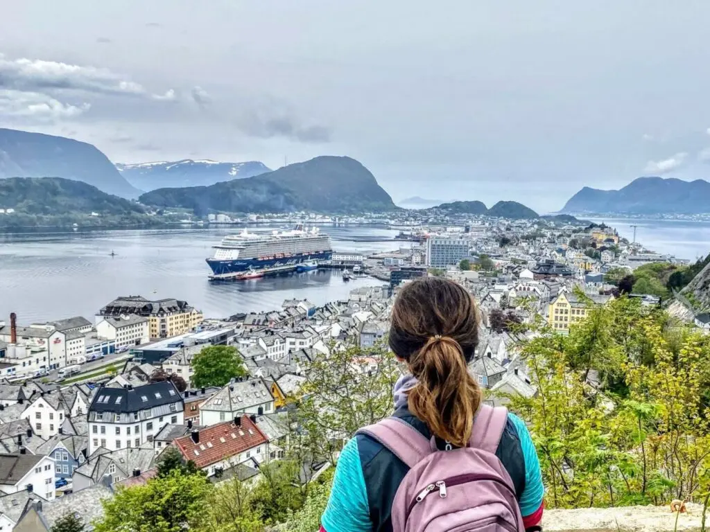 Blick von Aksla auf Alesund