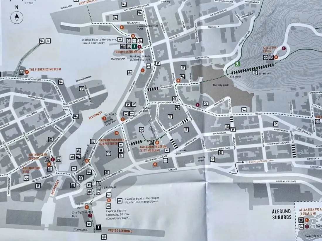 Alesund Stadtplan
