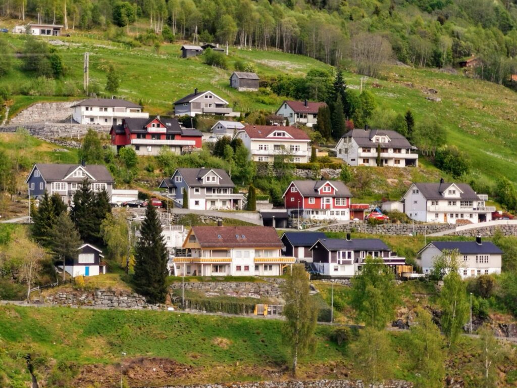 Kleine norwegische Siedlung 