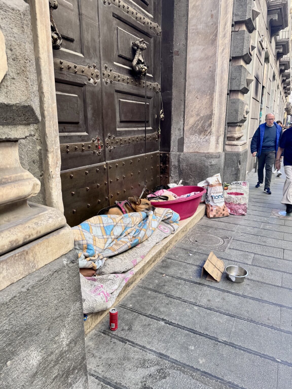 Obdachlose in Neapel