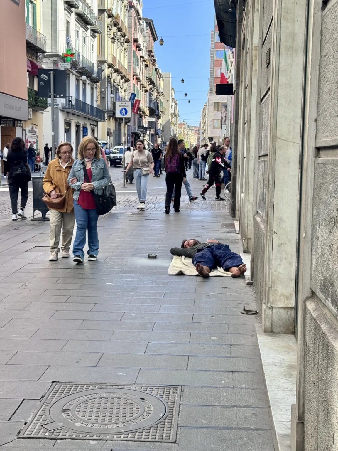 Obdachlose in Neapel
