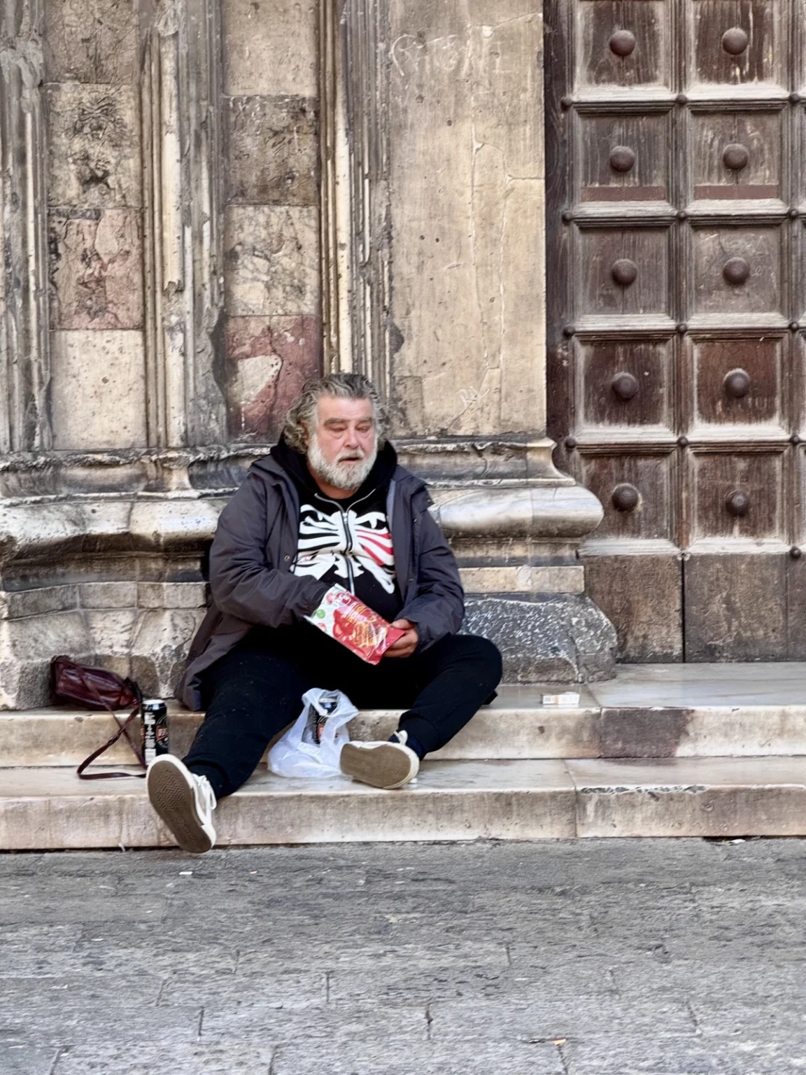 Obdachlose in Neapel
