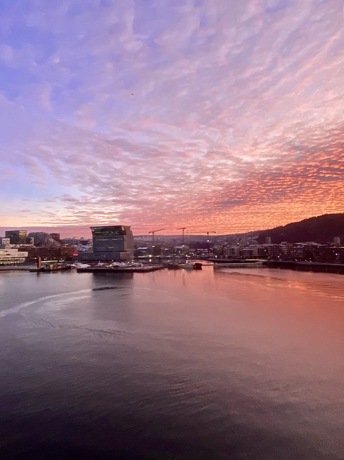 Oslo bei Sonnenaufgang