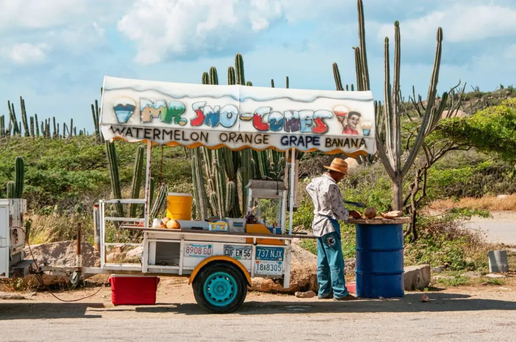 Straßenverkäufer auf Aruba