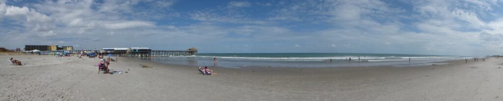 Panoramablick vom Cocoa Beach in Canaveral