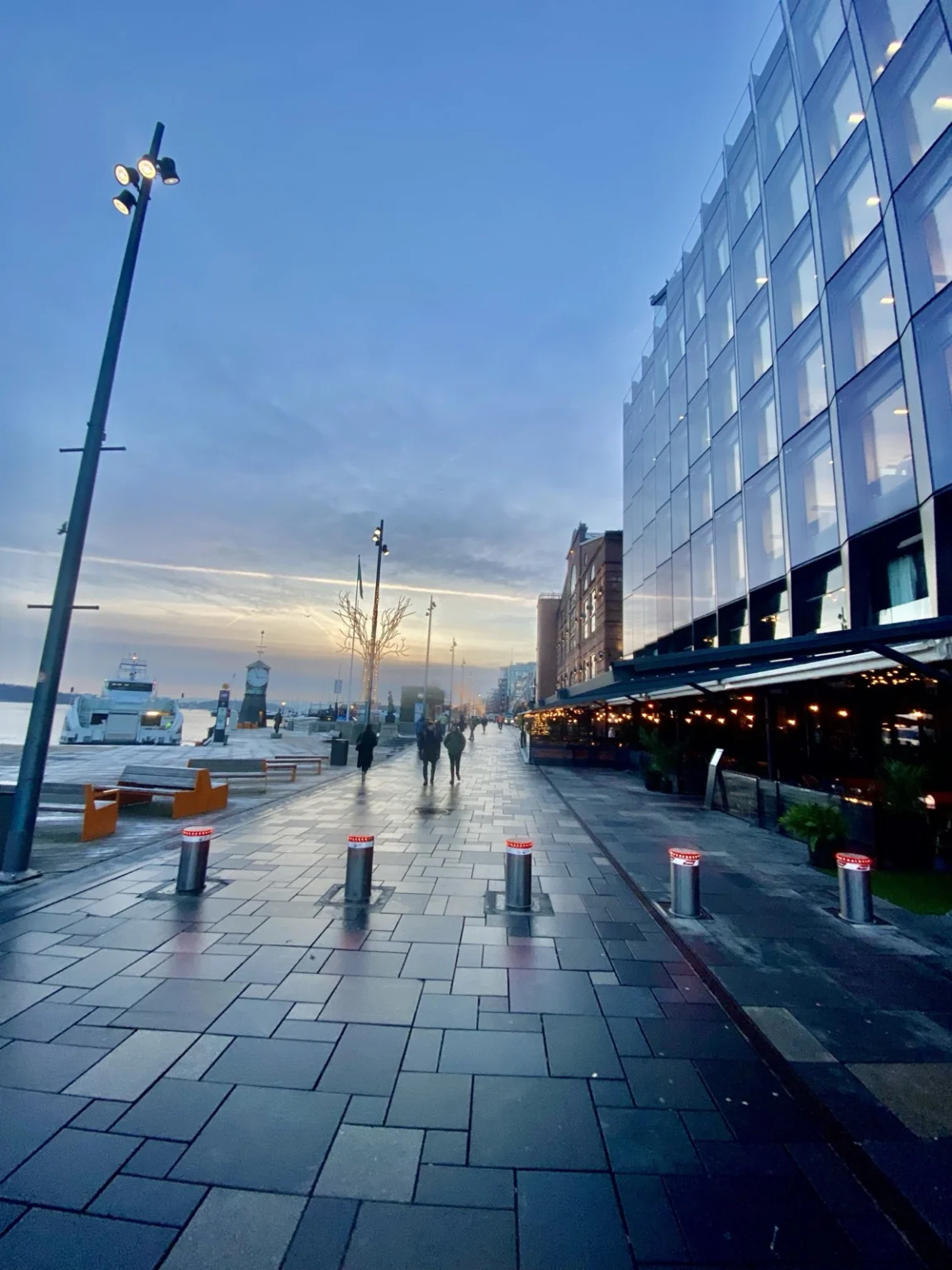 Modernes Viertel Aker Brygge in Oslo