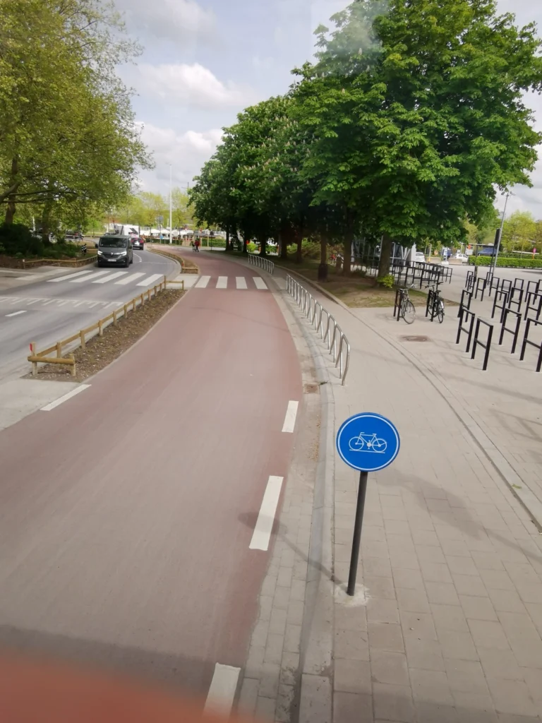 Radweg in Brügge