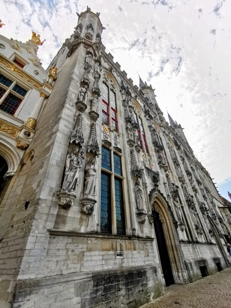 Fassade Rathaus in Brügge