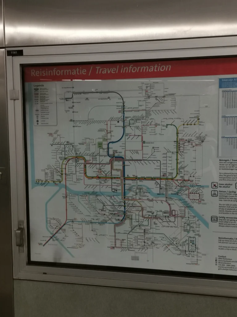 Metrolinien Plan Rotterdam