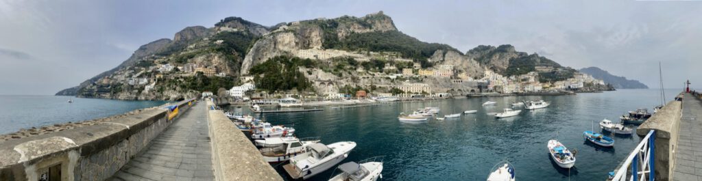 Blick auf die Amalfi Küste