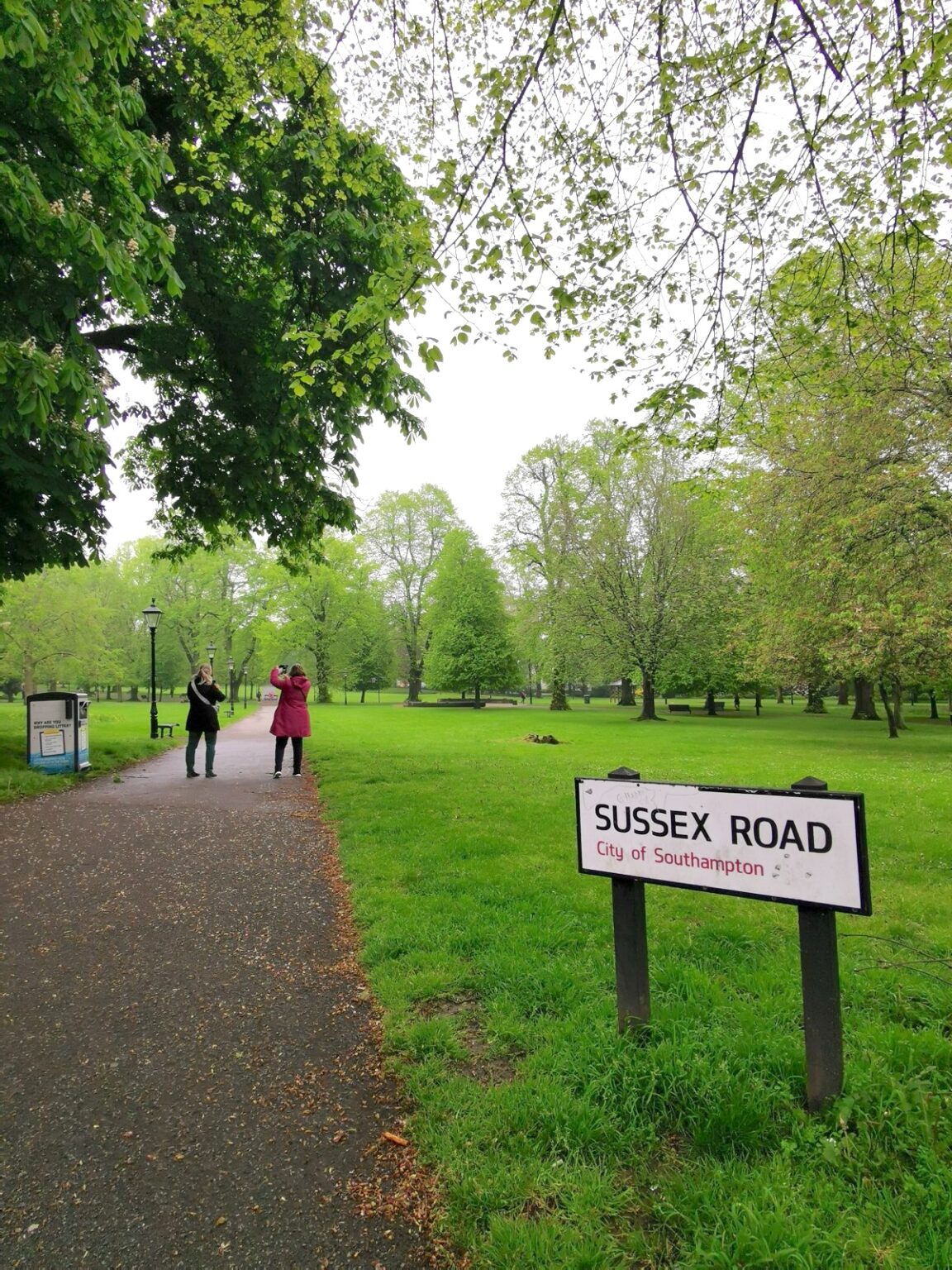 Fußgängerweg im Park von Southampton