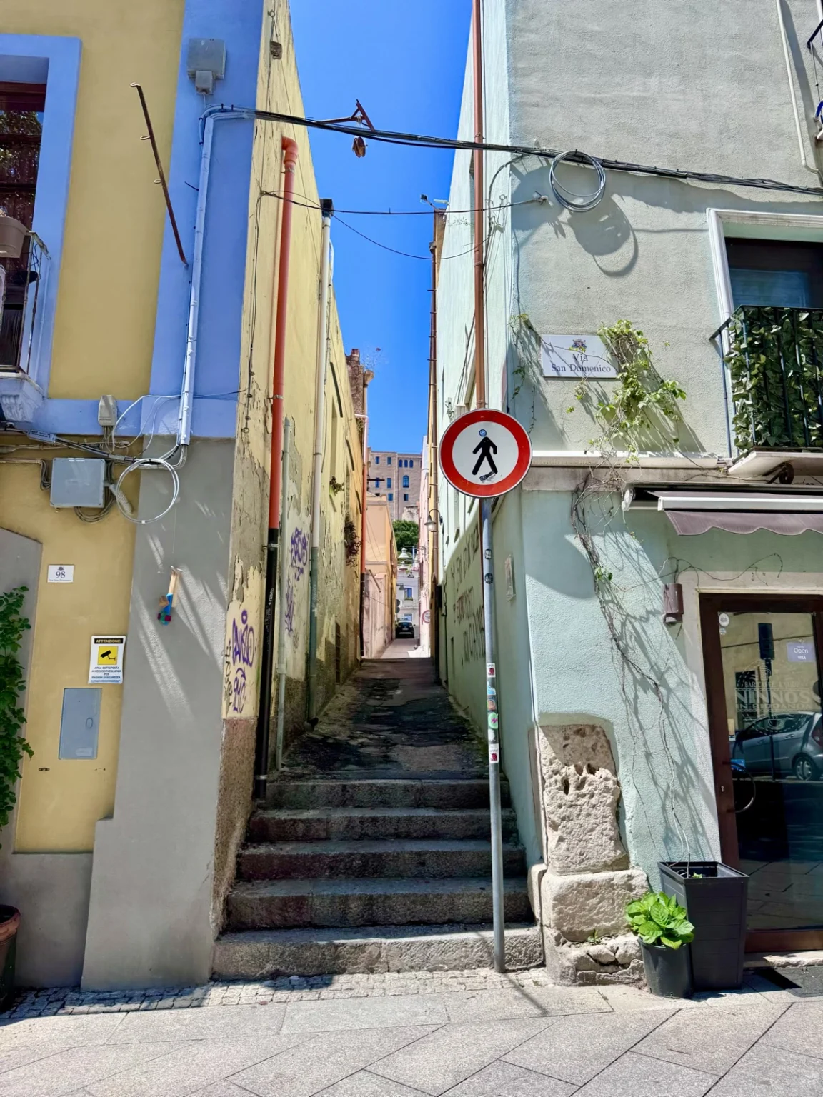 Gasse im Zentrum von Cagliari