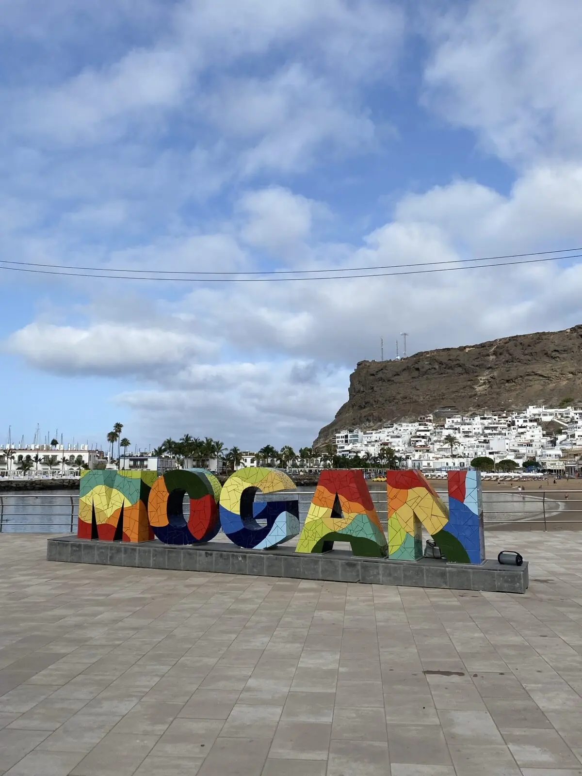 Schriftzug Puerto de Mogan auf Gran Canaria