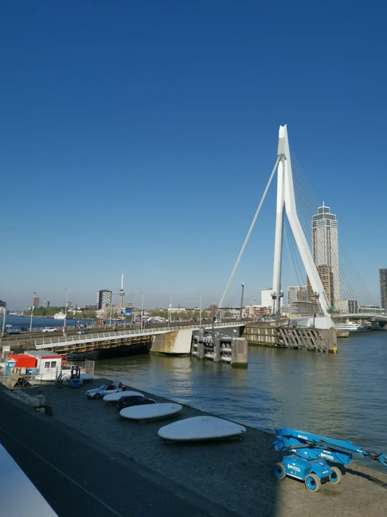 Erasmusbrücke Schwanenbrücke in Rotterdam