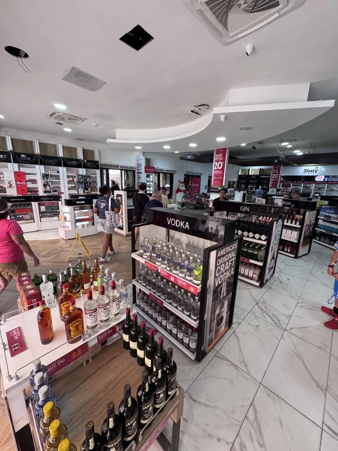 Duty Free Shop am Hafen Costa Maya