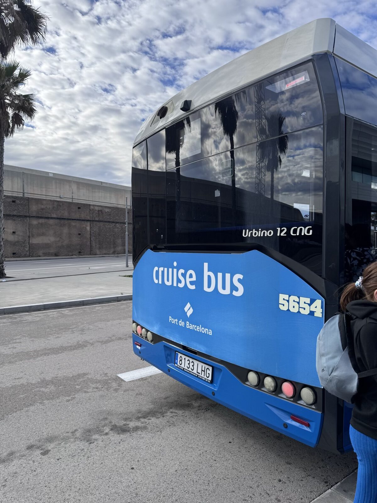 Shuttlebus am Hafen Barcelona
