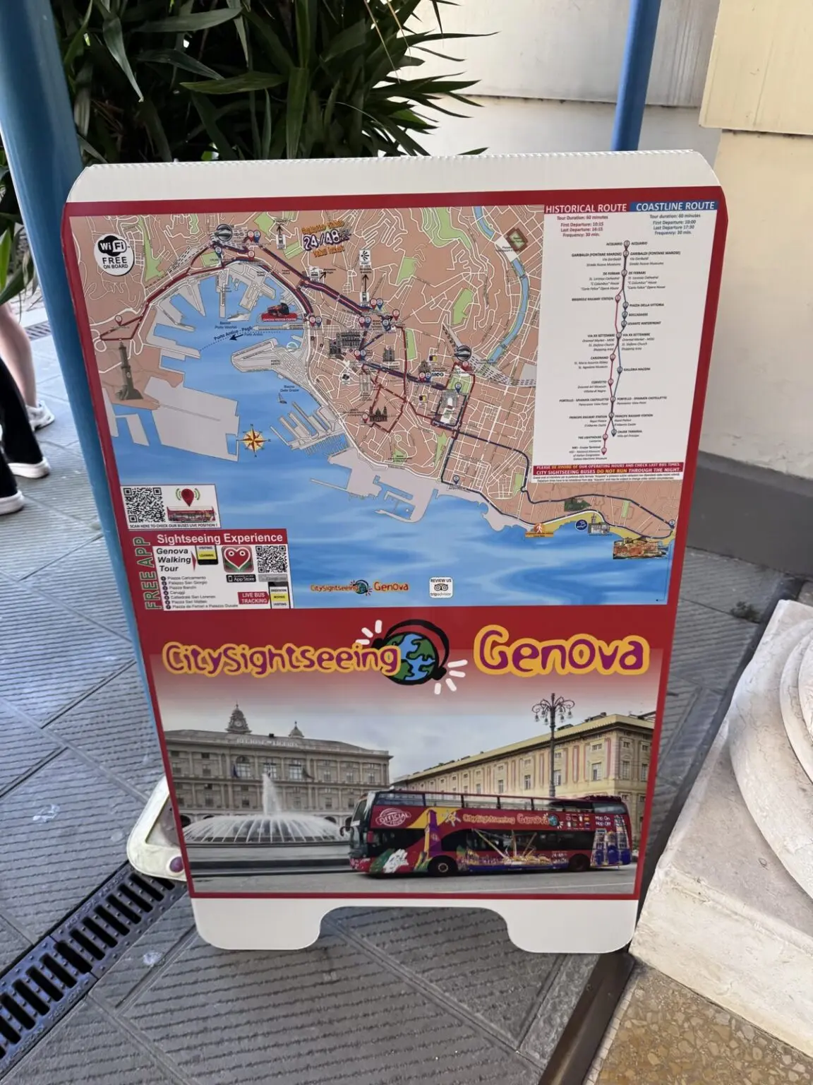 Route City Sightseeing Bus Genova