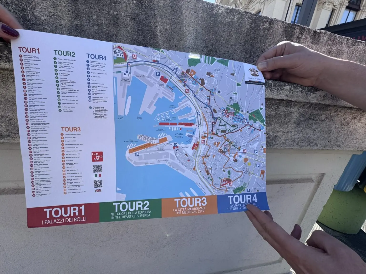 Routen City Sightseeing Genova