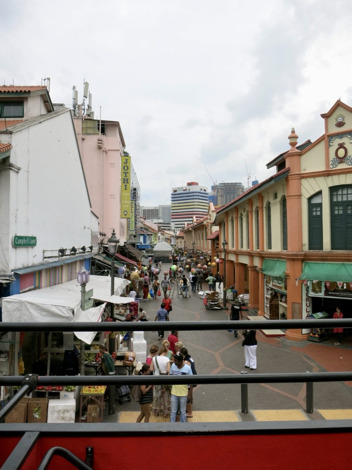 Gasse in Singapur