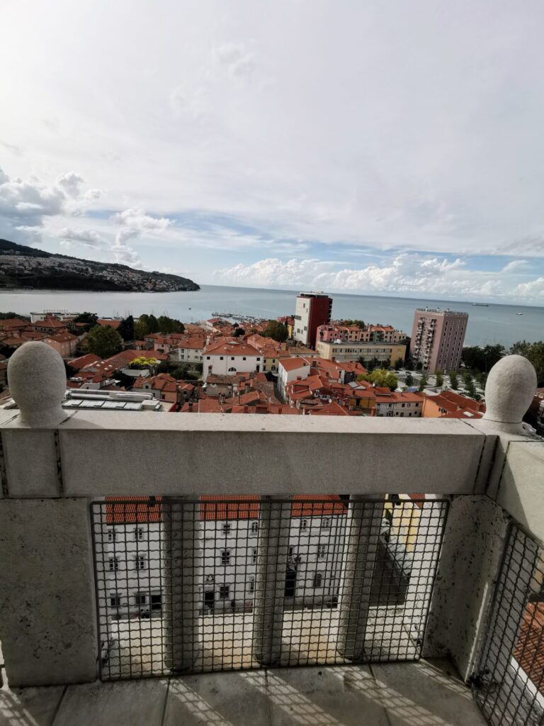 Blick auf Koper vom Bell Tower i