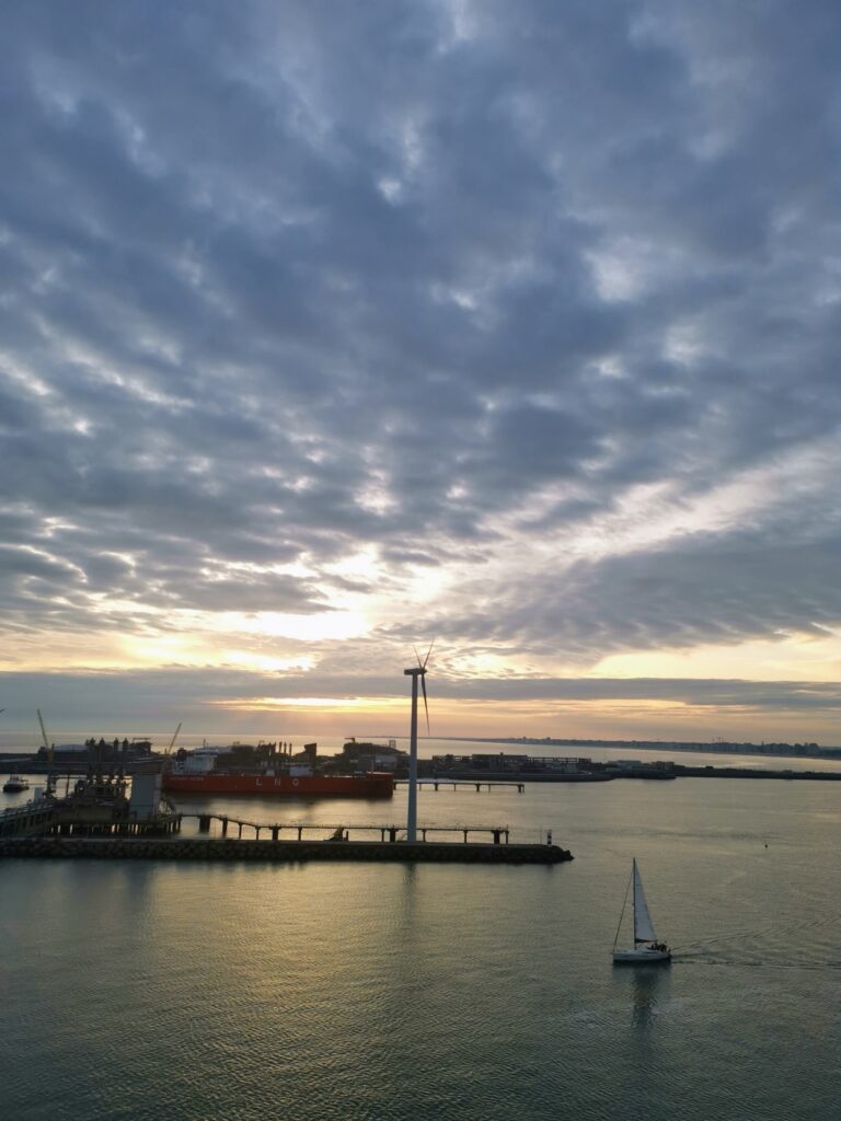 Hafeneinfahrt in Zeebrügge