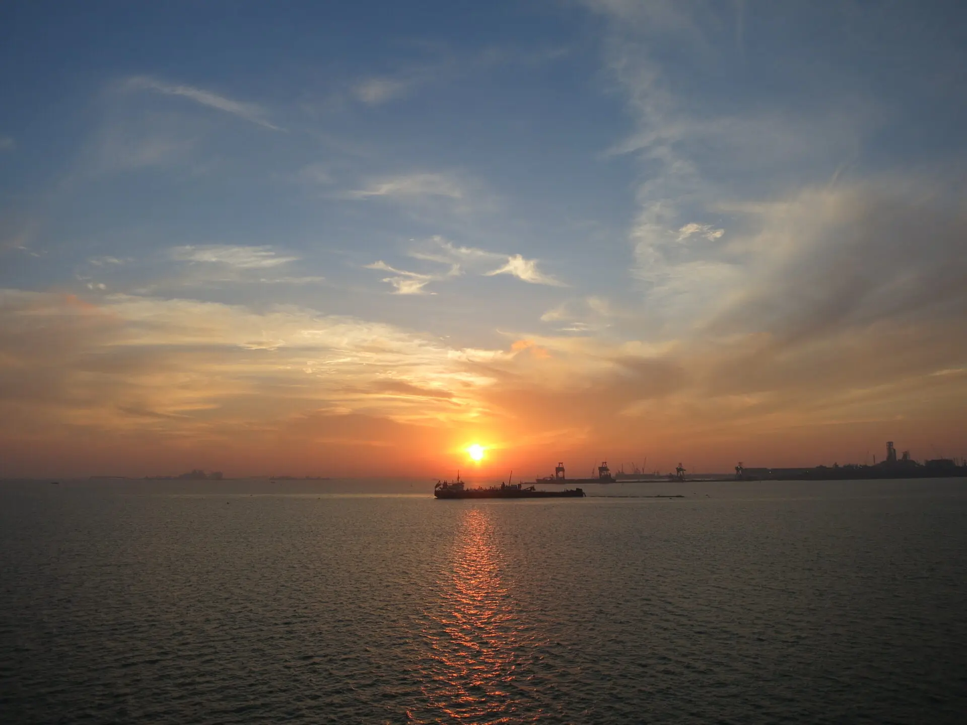 Sonnenuntergang in Manama Bahrain