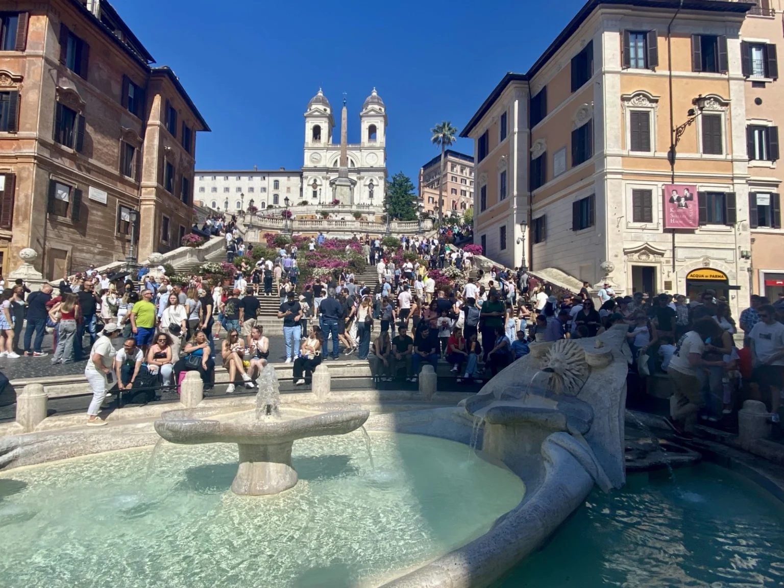 Spanische Treppe und Brunnen in Rom