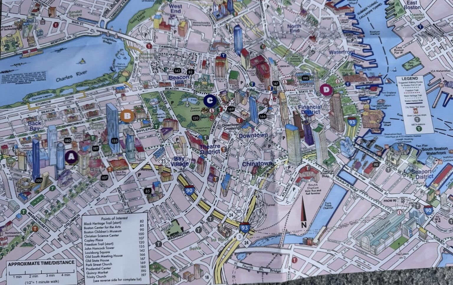 Stadtplan von Boston