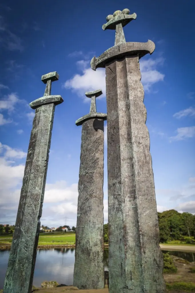 Schwerter im Felsen Sverd i fjell in Norwegen
