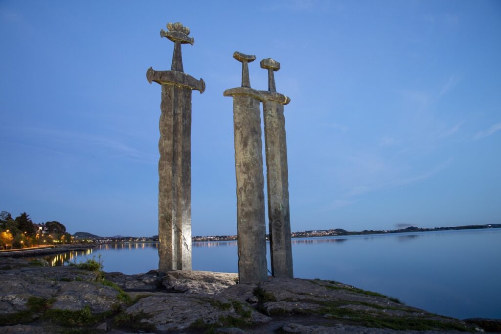 Schwerter im Felsen Sverd i fjell in Norwegen