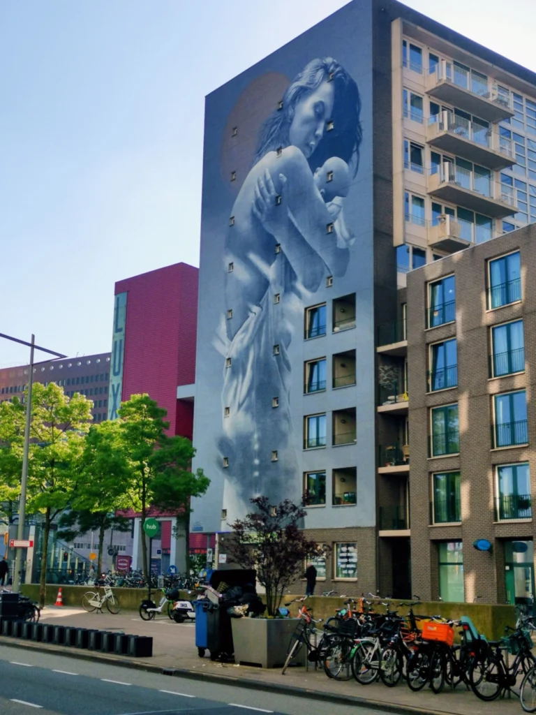 Street-Art am Hafen von Rotterdam