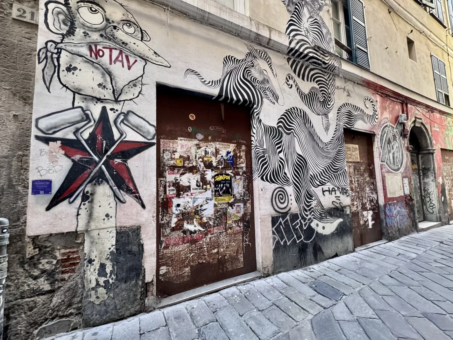 Street-Art im Zentrum Genua