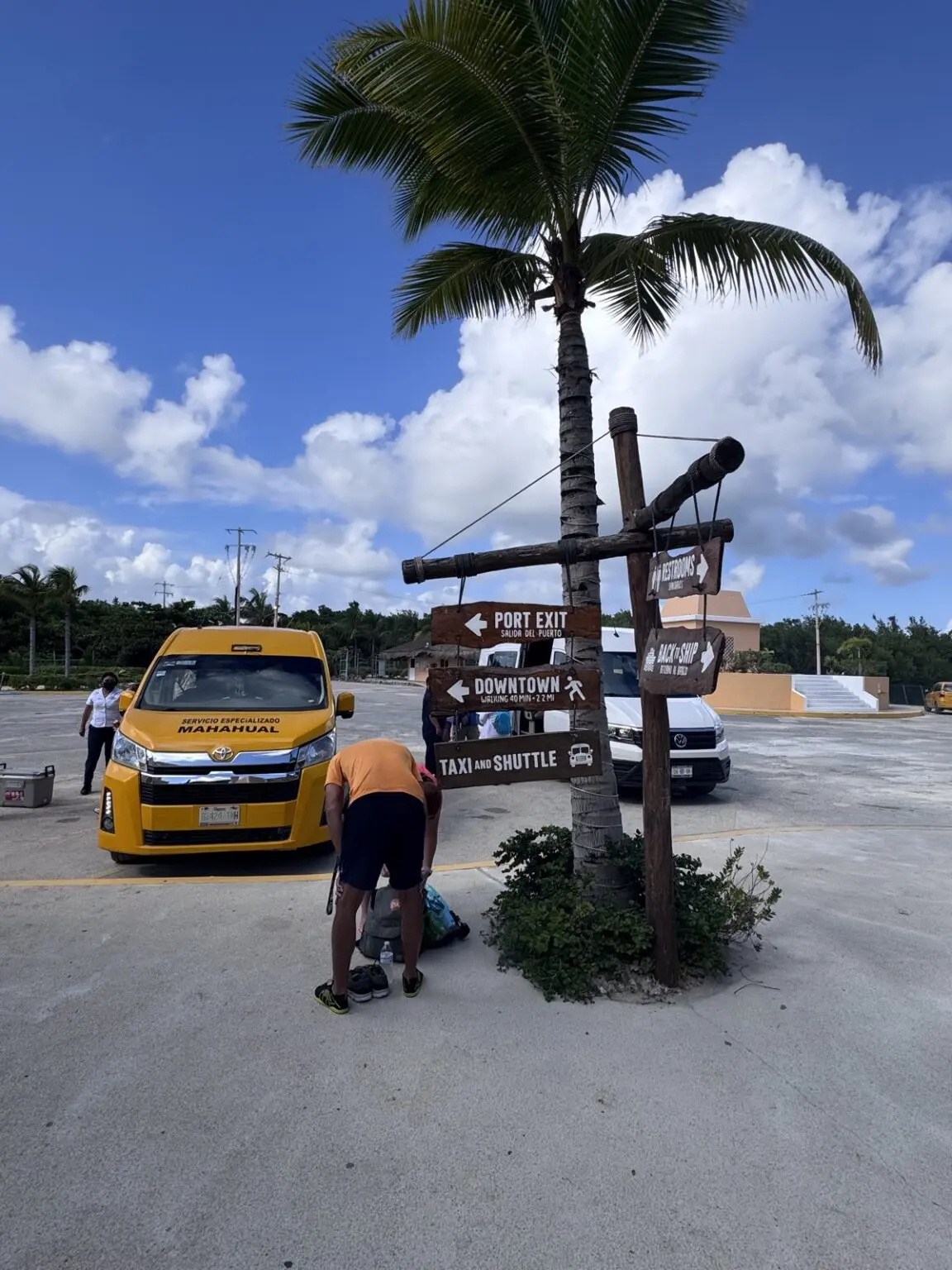 Taxistand Hafen Costa Maya