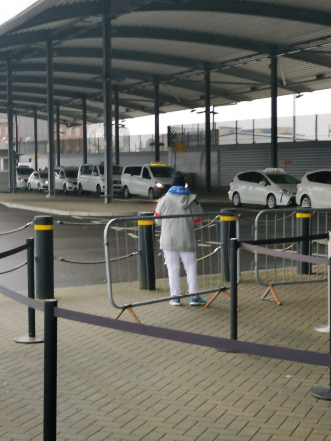 Taxistand am Kreuzfahrt-Hafen in Southampton