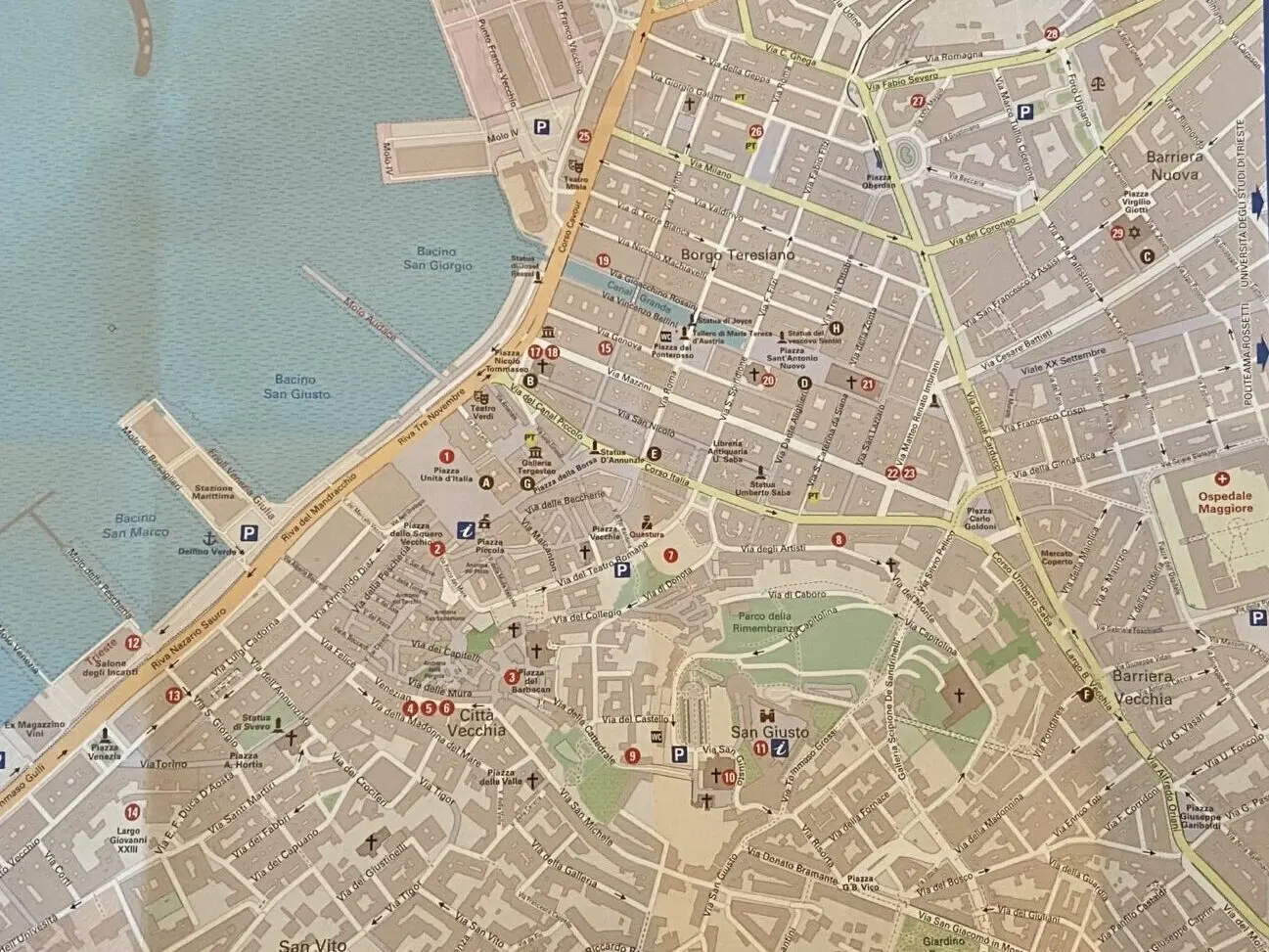 Stadtplan Tiest