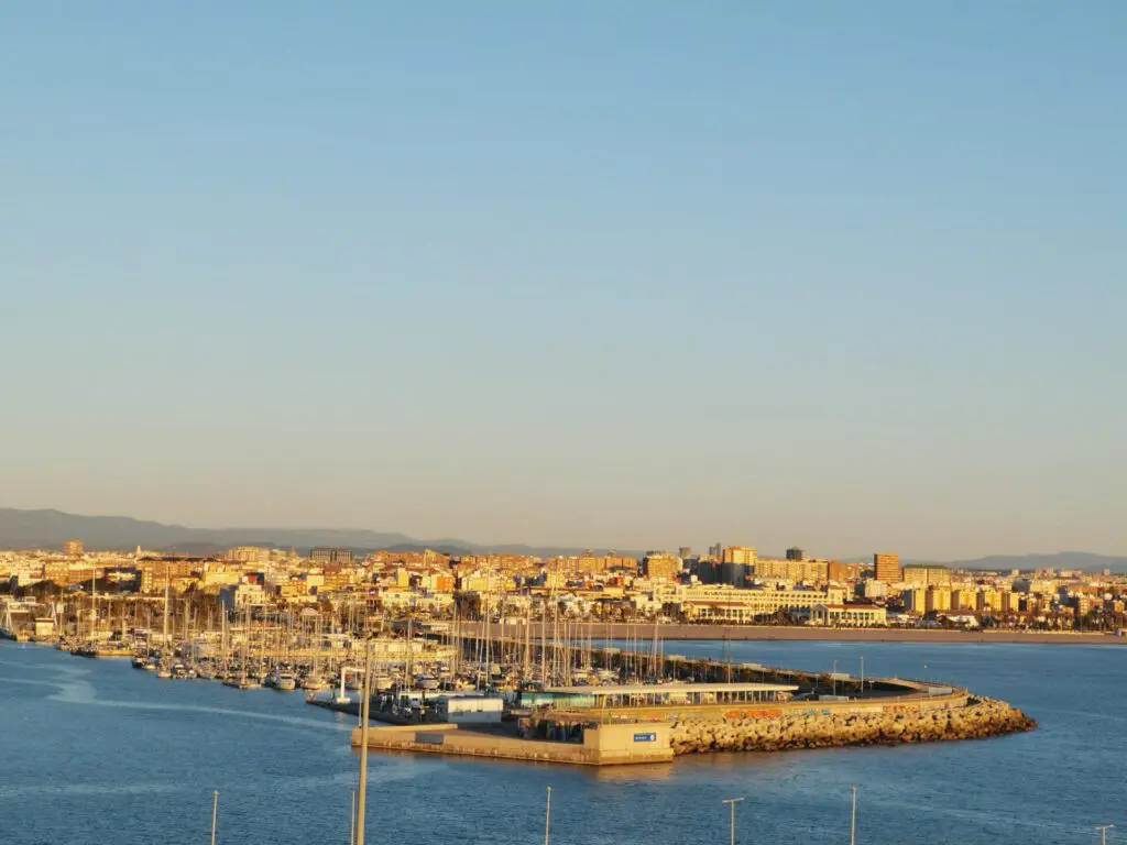 Valencia Hafen Sonnenaufgang