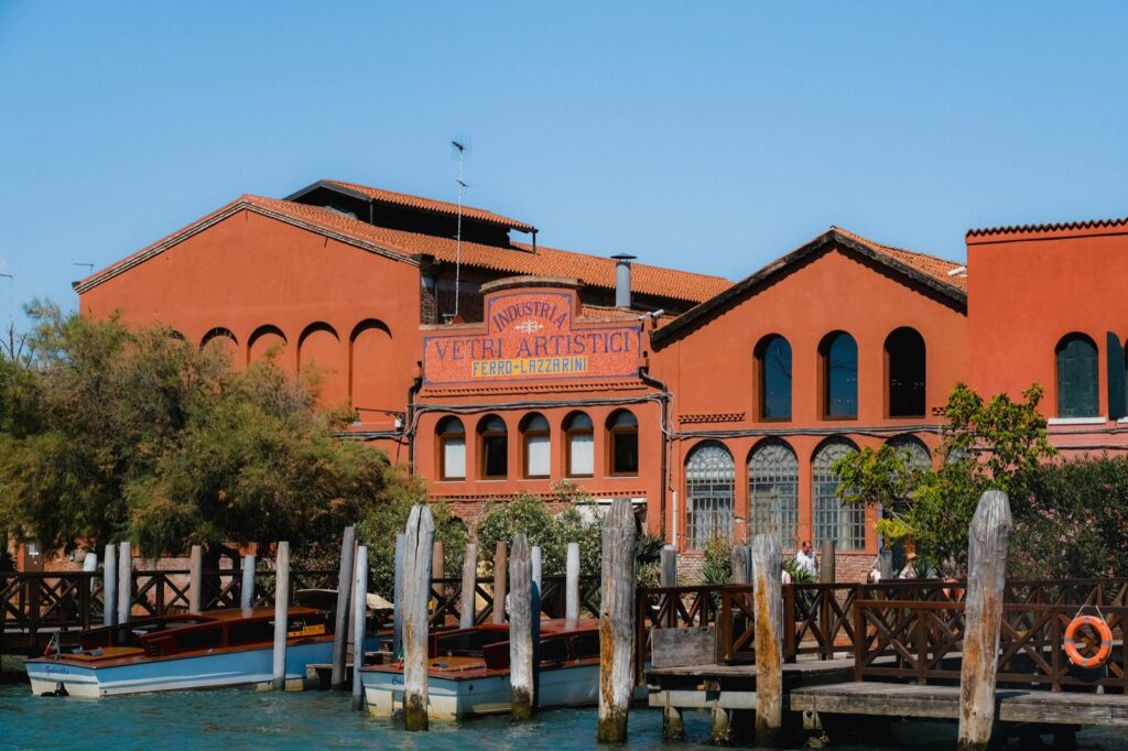 Glasbläser Fabrik in Venedig