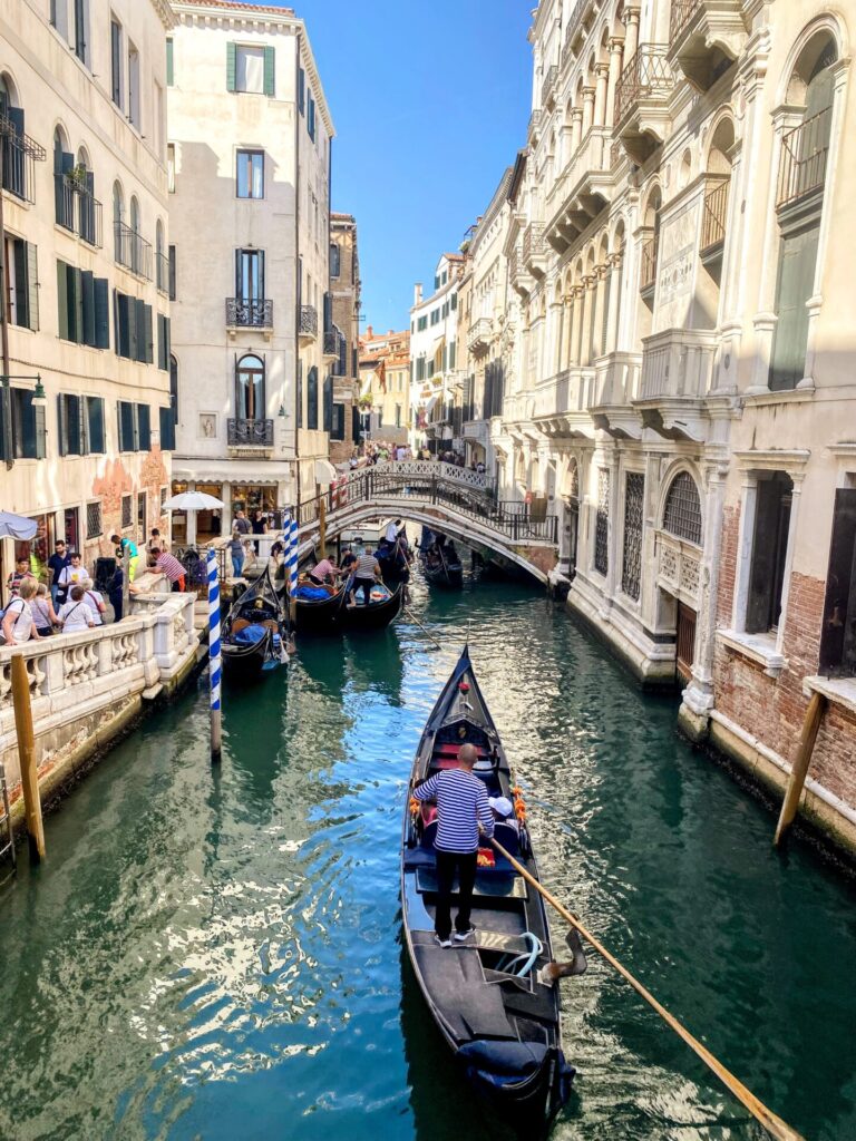 Gondelfahrer in Venedig